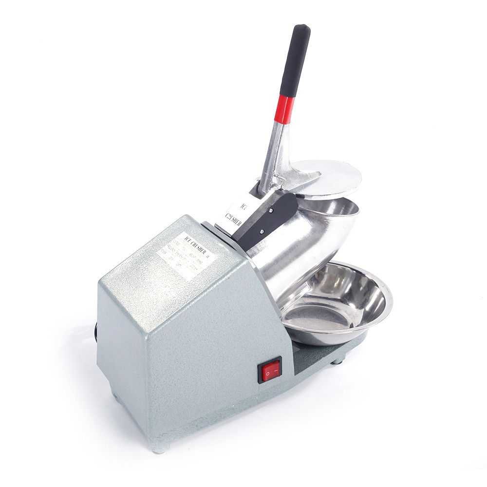 ACOMG Trituradora de Hielo eléctrica para Uso doméstico y Comercial máquina de Cono de Nieve de Acero Inoxidable para Helados máquina de Afeitar Hielo Mezclador de Hielo triturador 