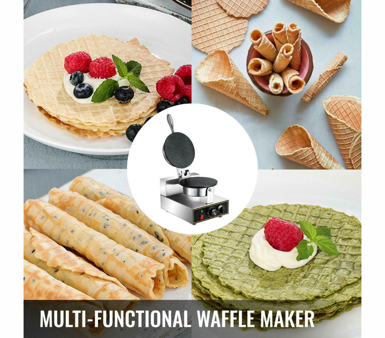Máquina Para Hacer Waffles Conos De Helados Waflera - Importadora Innovación