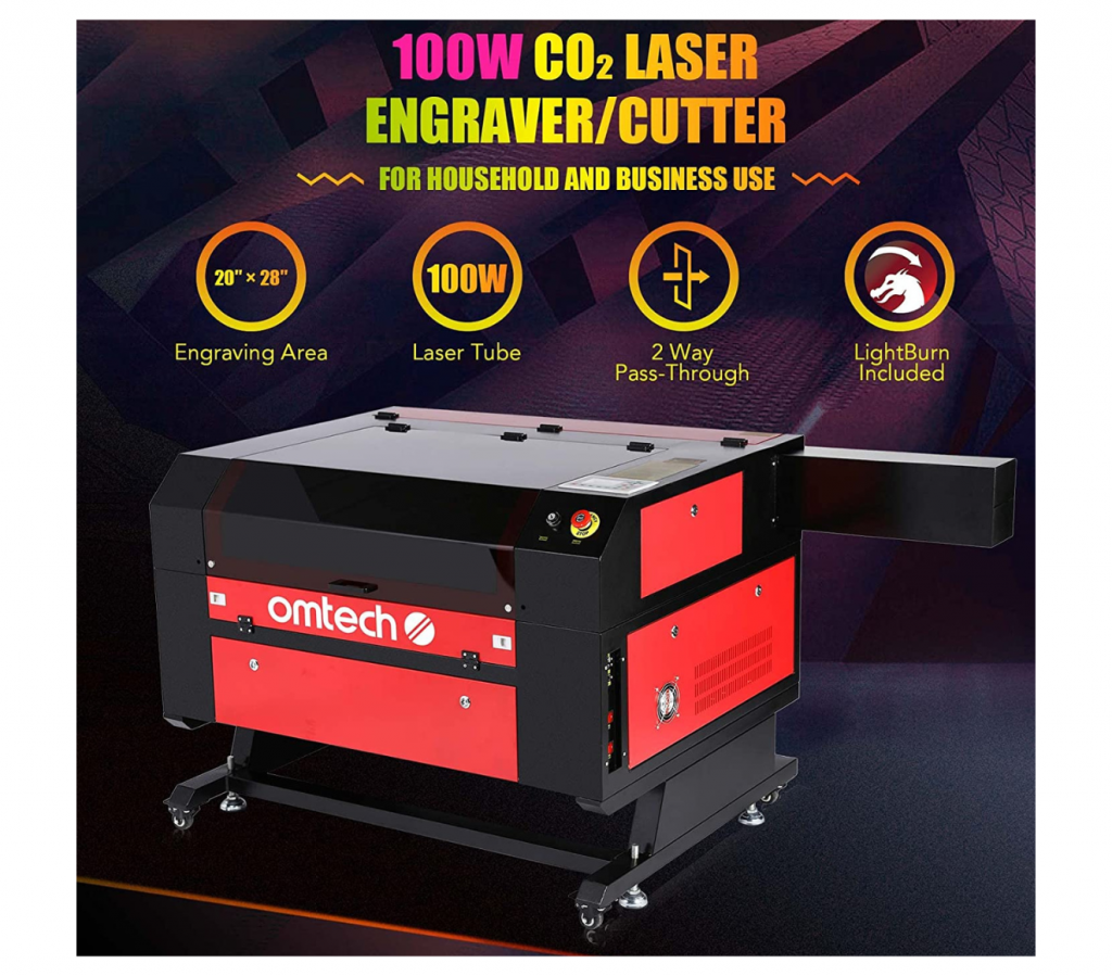 thumbnail image 2 of OMTech 100W CO2 Laser Tube (115W Peak) - 145cm / 57 Inch - For Laser Engravers And Cutters 2 of 5