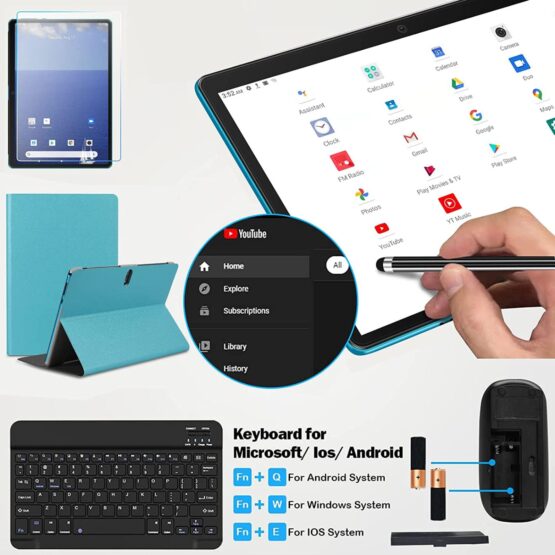 Tablet con accesorios