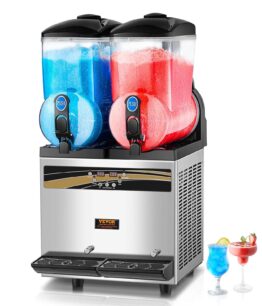 Máquina de frozen VEVOR de 15L, ideal para uso comercial en El Salvador. Perfecta para bares y cafeterías.