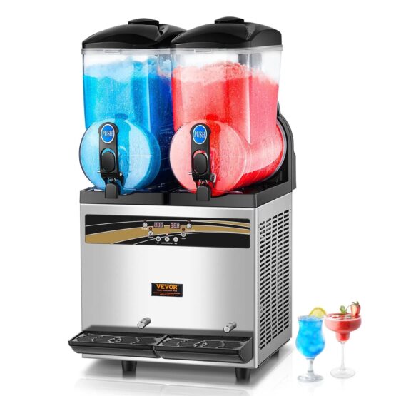 Máquina de frozen VEVOR de 15L, ideal para uso comercial en El Salvador. Perfecta para bares y cafeterías.