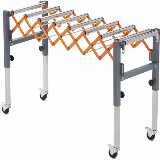 Mesa de Rodillos Transportadores Extensible (300 lb) – Optimice su Bodega y Taller - Imagen 6