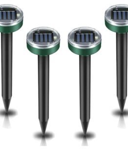 "Repelente de plagas solar ultrasónico"