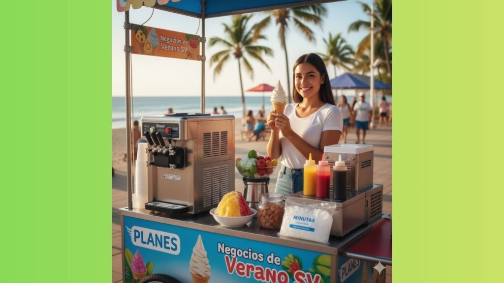 Máquinas de helados en El Salvador para negocios de verano de Grupo PLANES