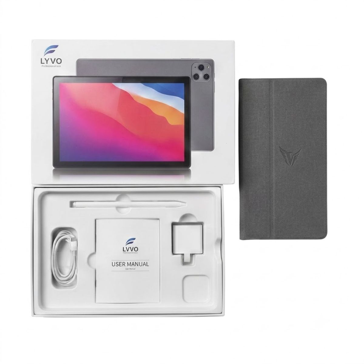 Tablet android 10 pulgadas LYVO con pantalla Full HD IPS
