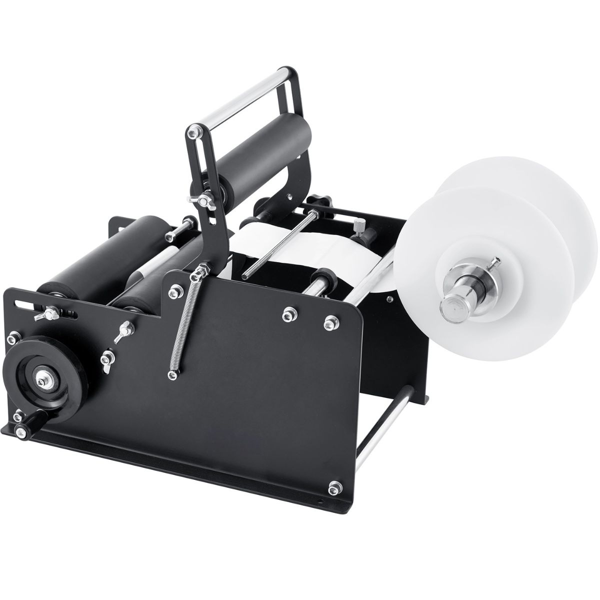 Etiquetadora Manual para Botellas Redondas VEVOR MT-30 – Acero Inoxidable y Barra de Presión - Imagen 7