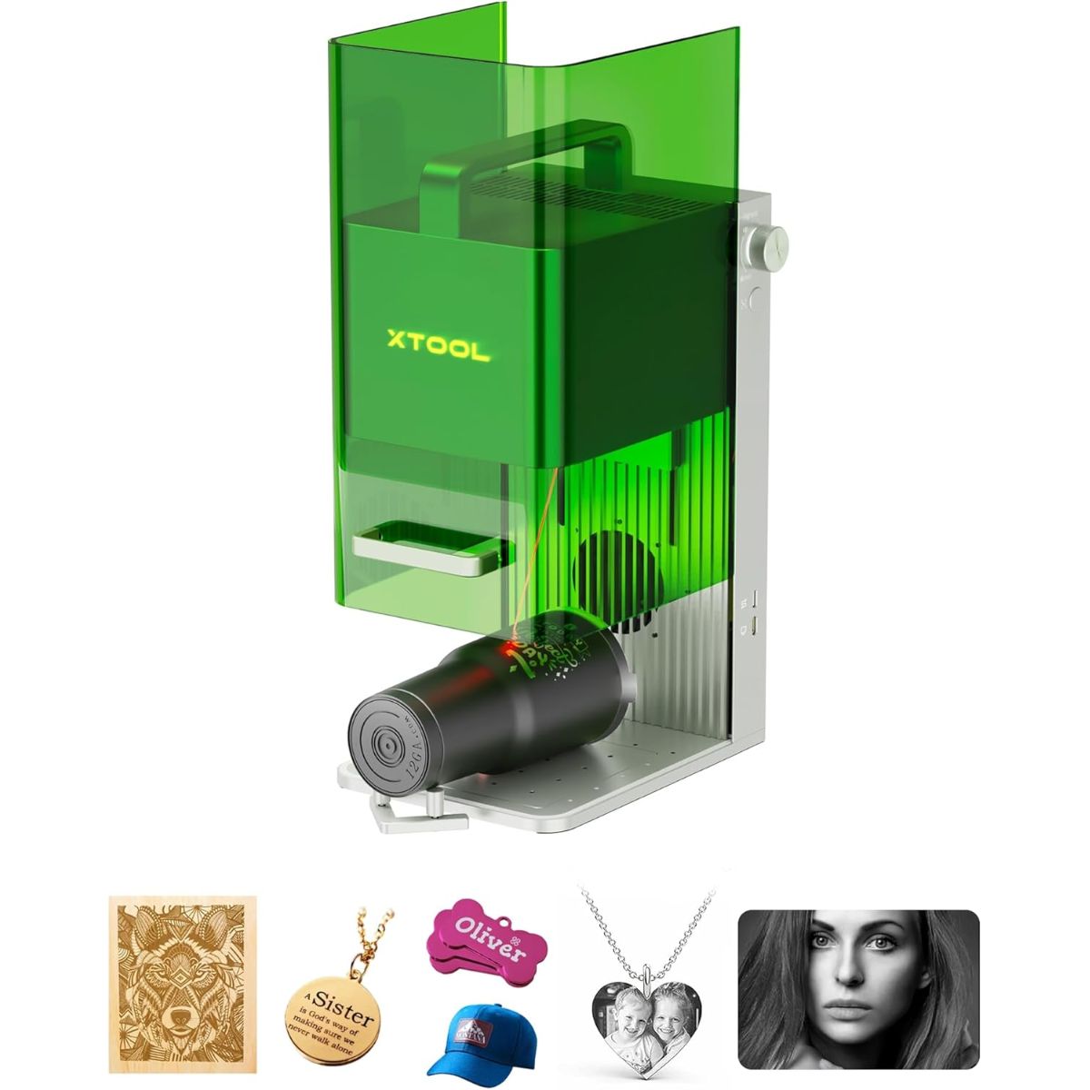 Grabadora láser portátil xTool F1 con sistema dual de diodo e infrarrojo