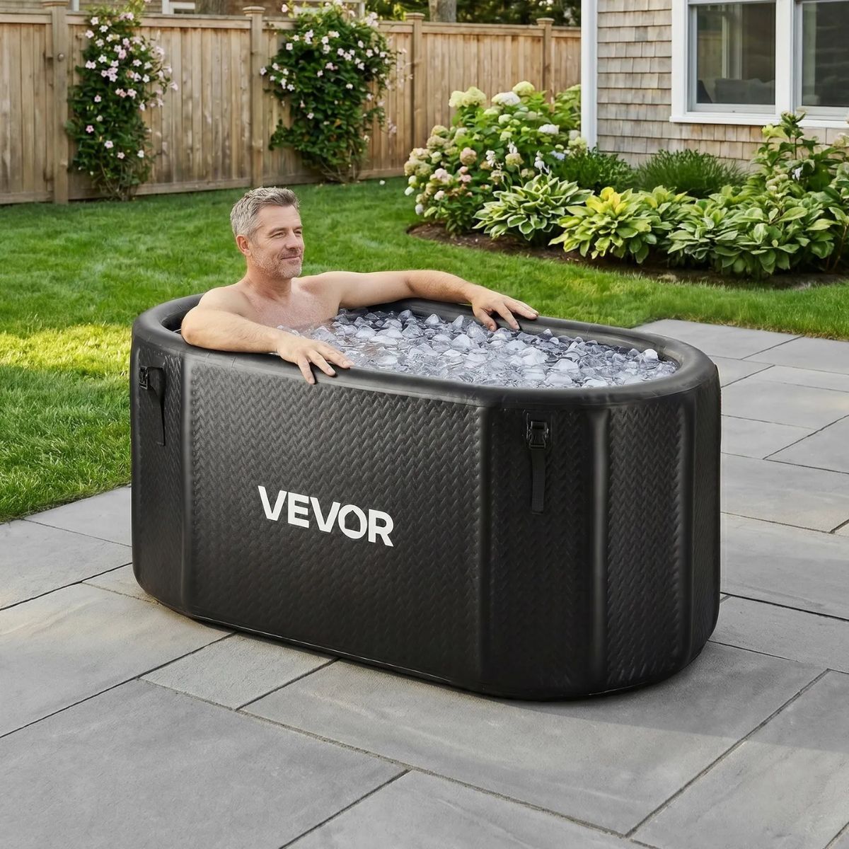 Bañera de inmersión fría VEVOR de 216 galones inflable portátil